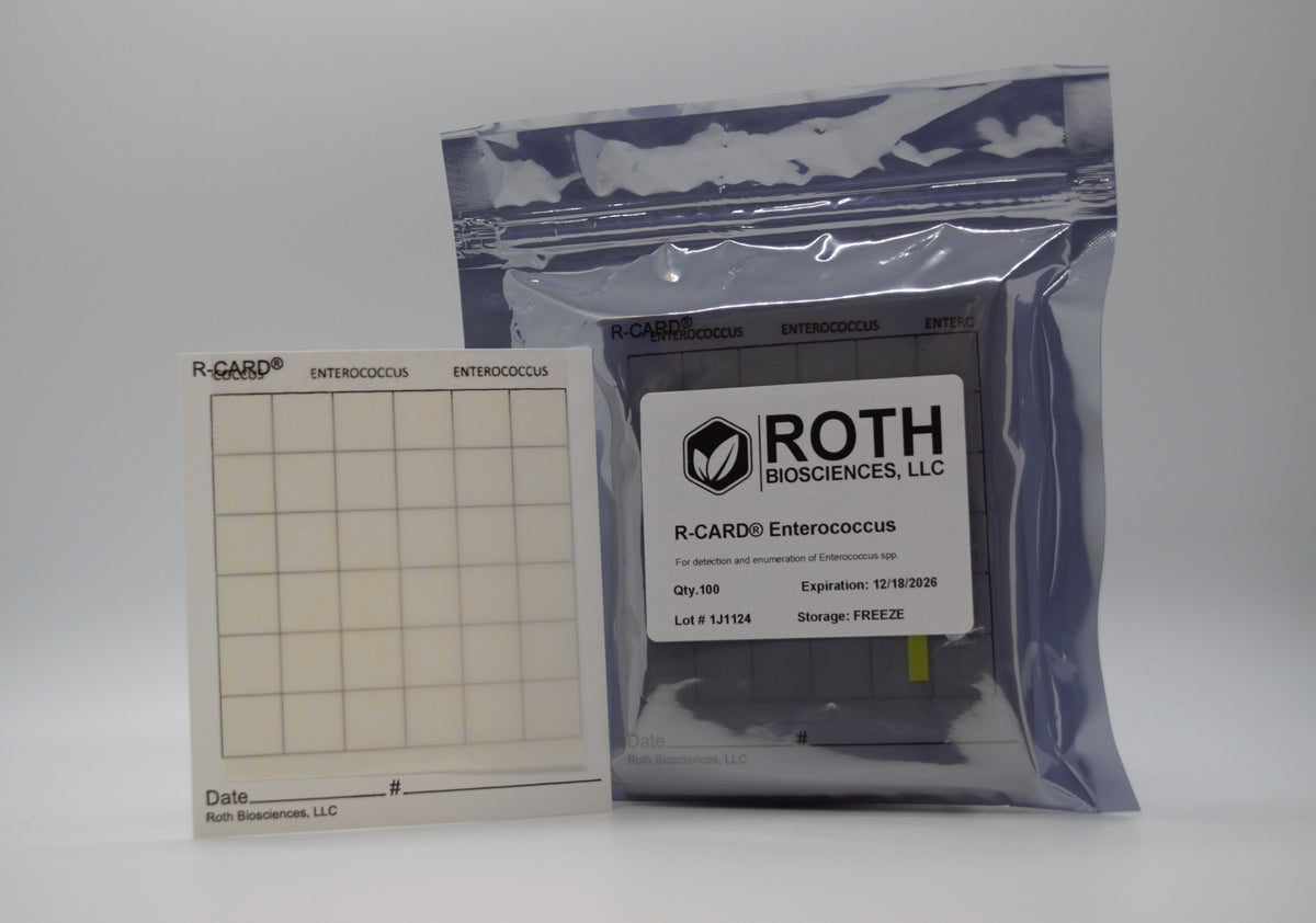 Doctor R Panel Cards R-CARD® Enterococcus - Rapid Test - Accurate Count - Pack of 100 – Roth ...