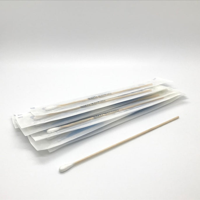 Sterile Swabs, 6 Cotton-tipped (Pack of 10) - Roth Bioscience, LLC